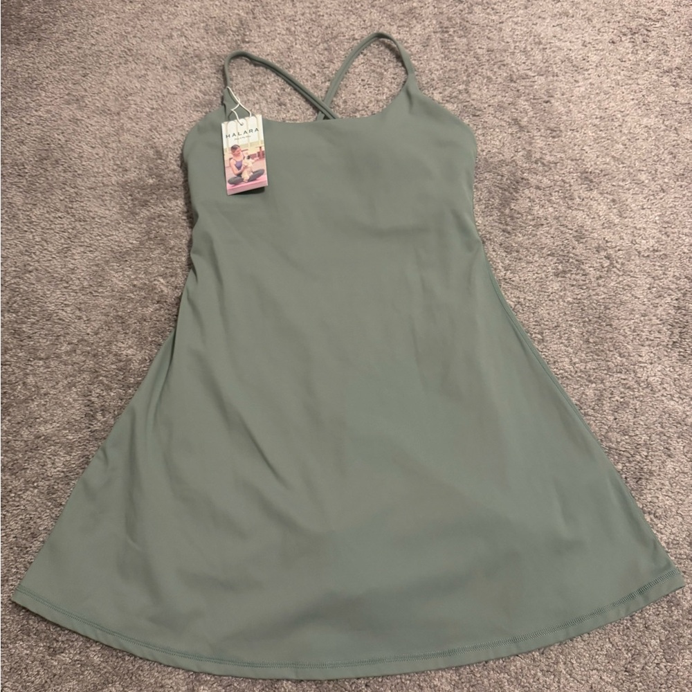 HALARA Green Mini Dress